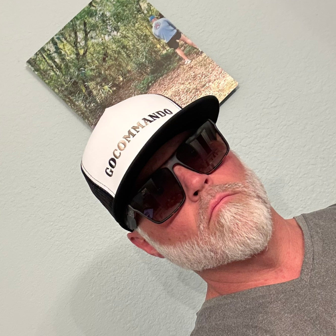 GOCOMMANDO Camo Yupoong 6006 Flat Bill Trucker Hat
